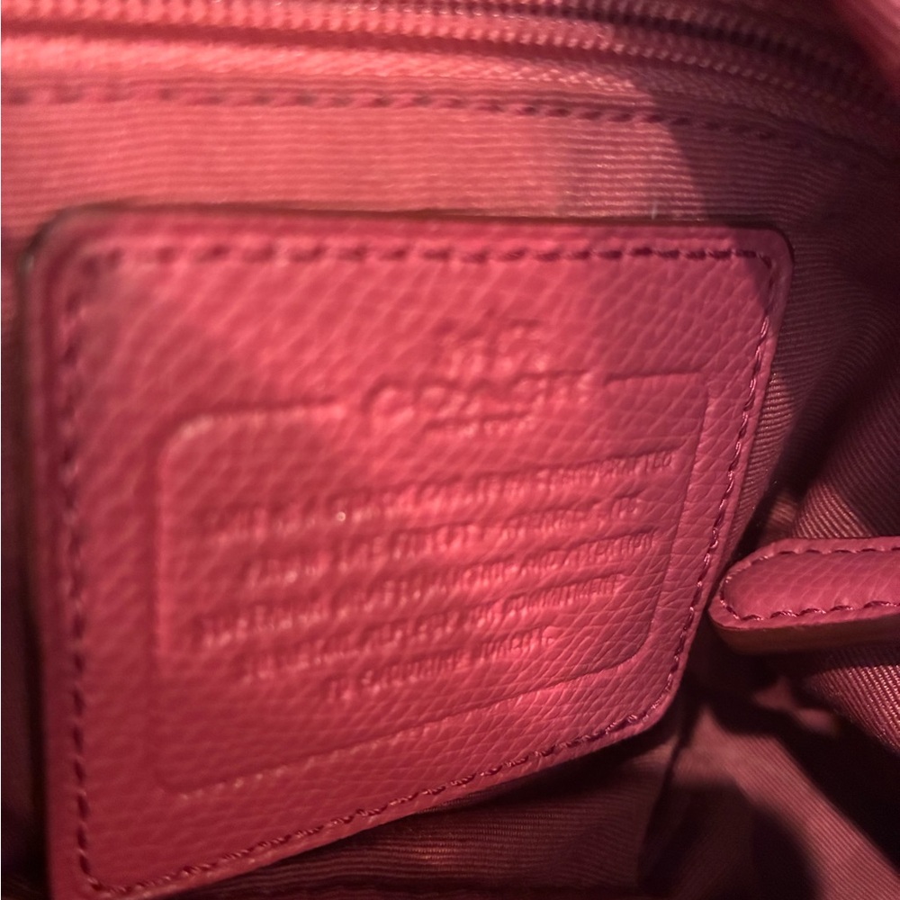 Coach Pink Crossgrain Leather Christie Satchel Bag - Picture 4 of 5